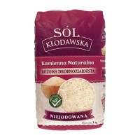 Przejdź do produktu Sól Kłodawska Kamienna niejodowana różowa drobna • 1kg