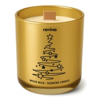 Przejdź do produktu Sojowa Świeca Zapachowa w szkle Choinka Piernik • 175g